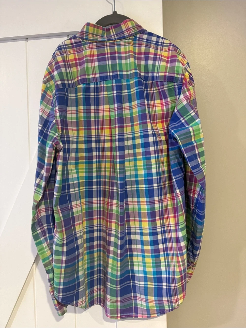 Ralph Lauren Multicolor Plaid Button-Down Shirt - Blue, Green, Yellow, Pink